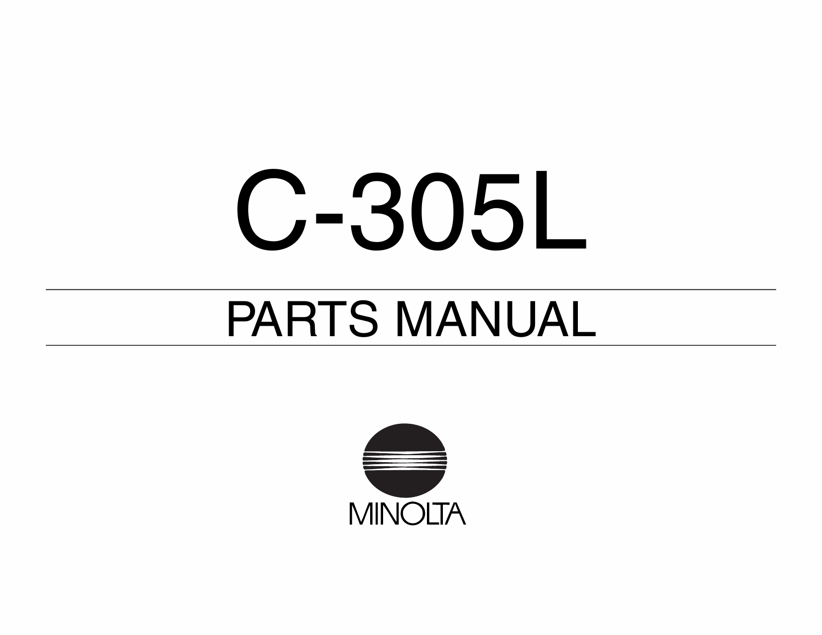 Konica-Minolta Options C-305L Parts Manual-1